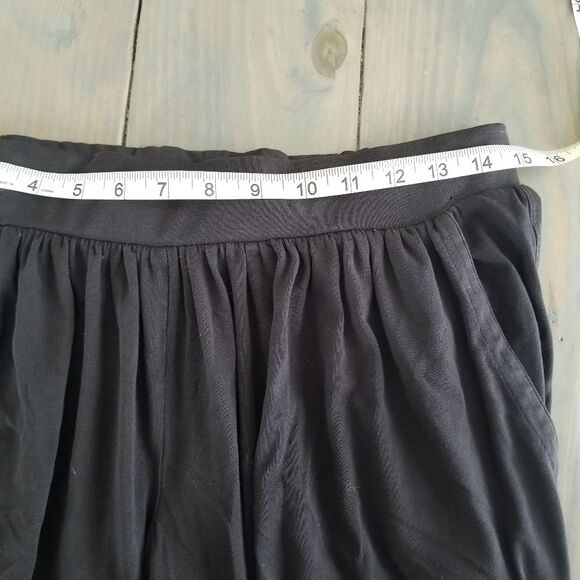 Theory gaucho parachute crop pants black size small petite - Picture 11 of 12